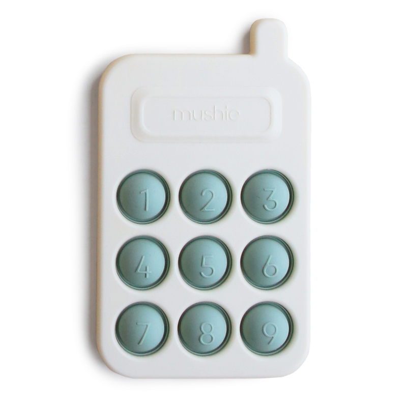 Telefon Drückspielzeug aus Silikon cambridge blue
