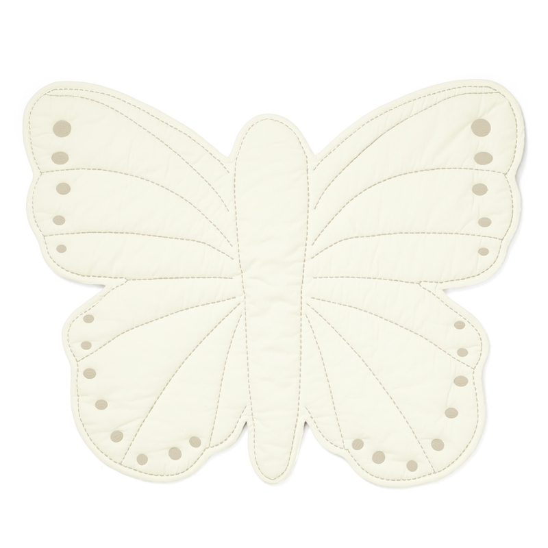 Bio Spielmatte &#039;Butterfly&#039; creme 85x100cm
