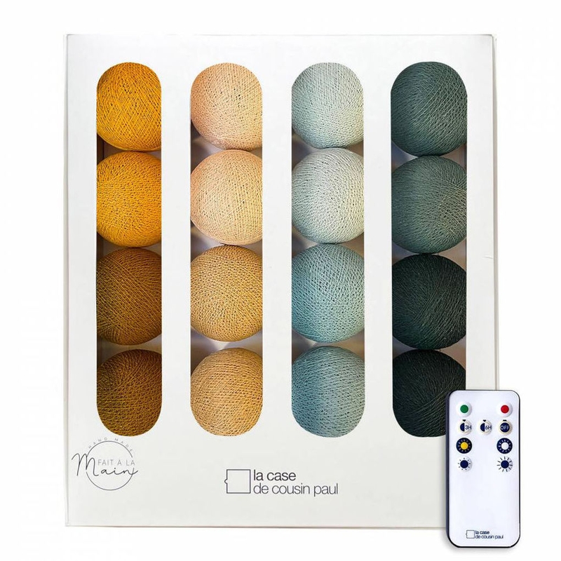 Lichterkette Cotton Balls &#039;Le Voyageur&#039; LED 16er