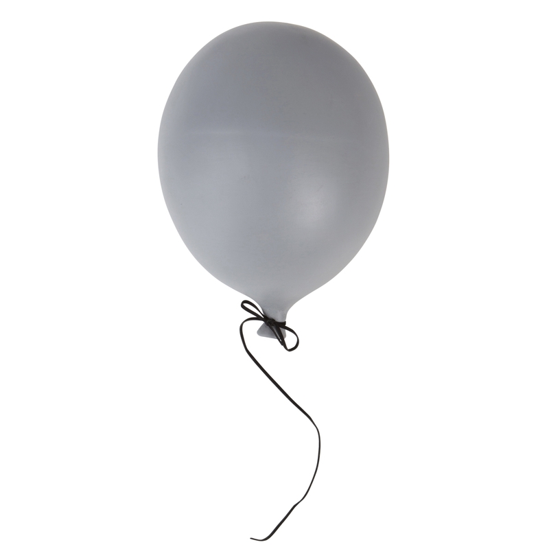Luftballon für die Wand grau ca. 23cm