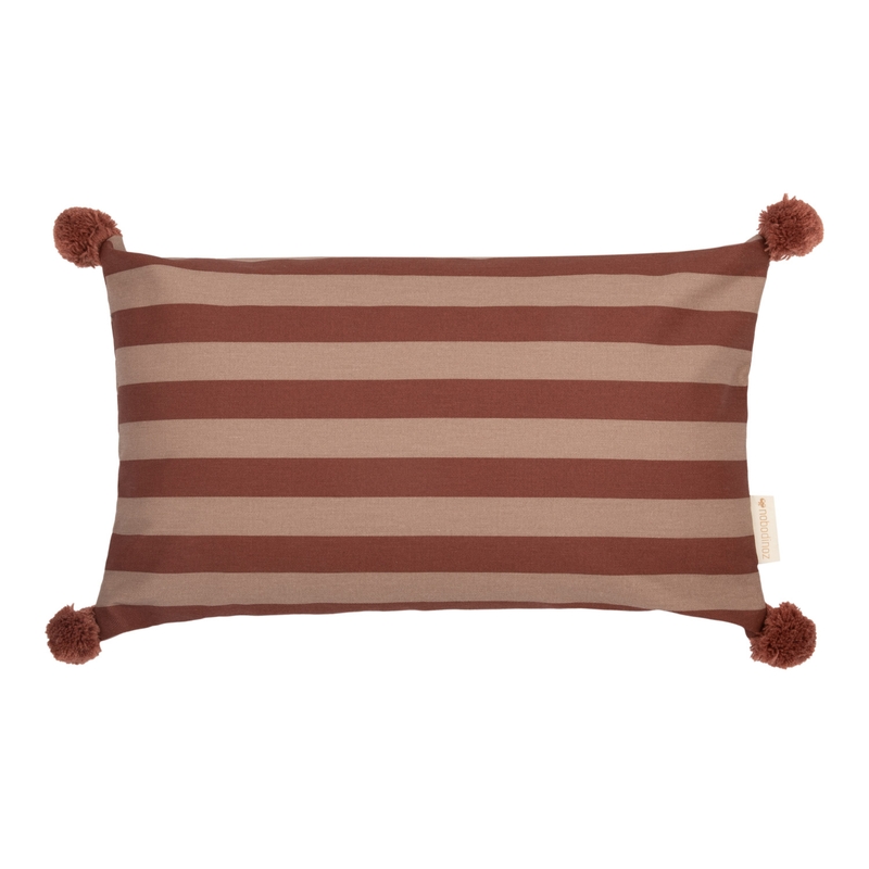 Bio Kissen &#039;Majestic&#039; marsala/taupe 46x27cm