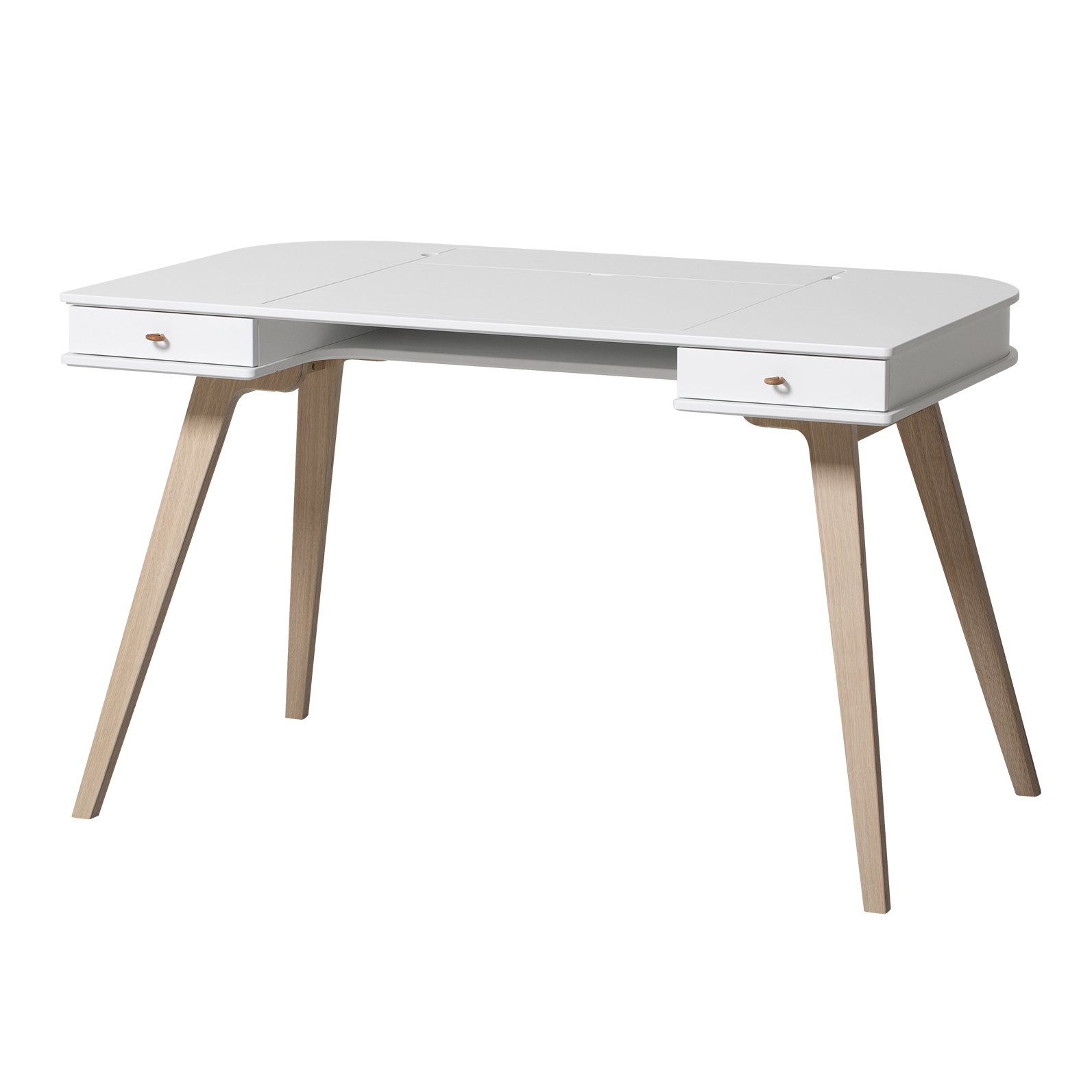 Oliver Furniture Schreibtisch Wood Eiche Weiss 118x72cm Online Kaufen