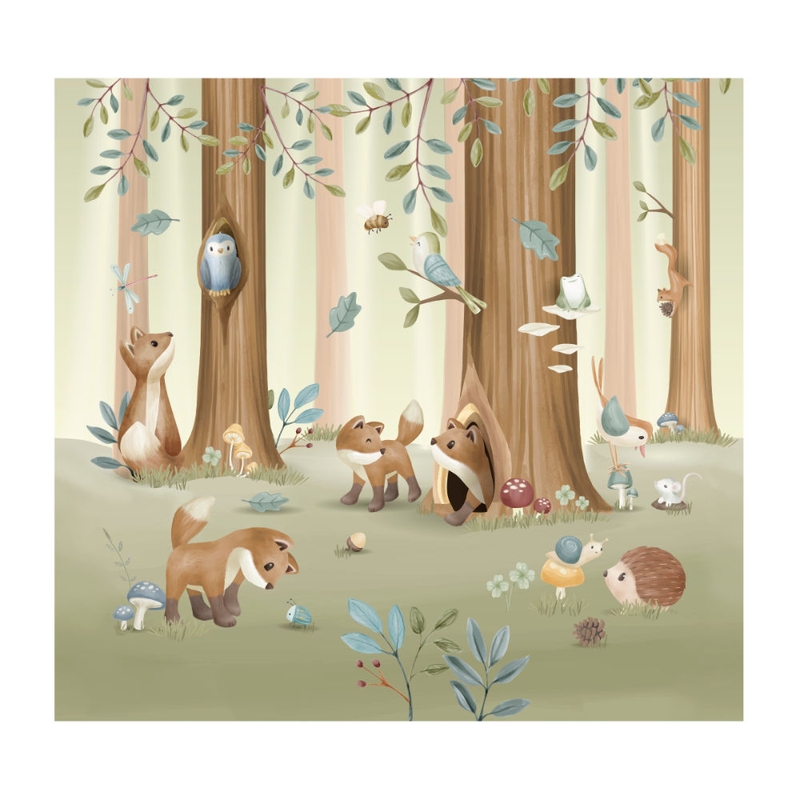 Fototapete &#039;Forest Friends&#039; Wald 300x280cm