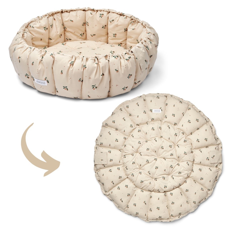 2 in 1 Babynest und Spielmatte &#039;Peach&#039; seashell