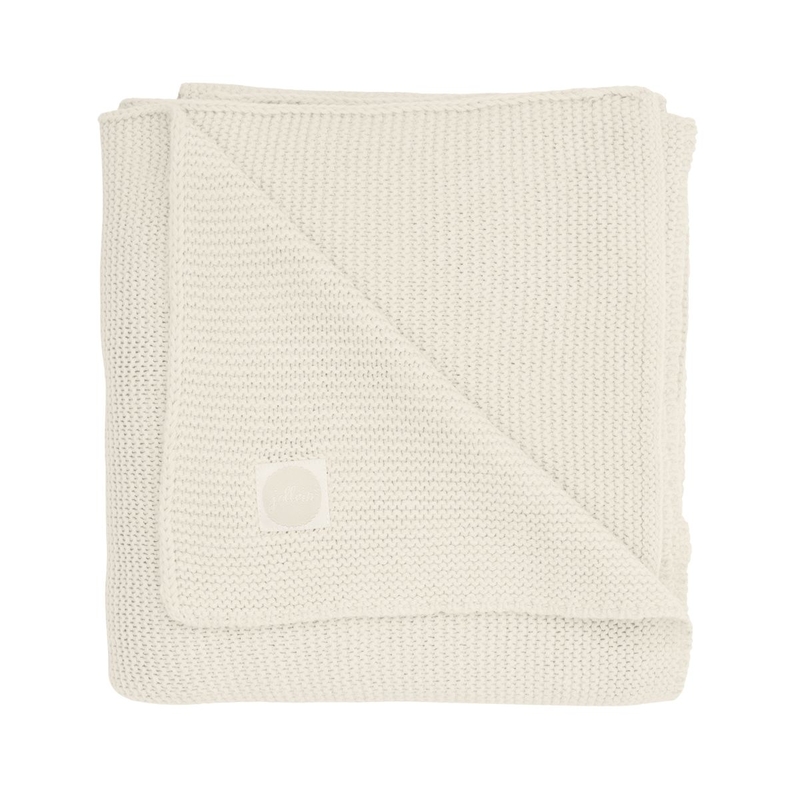 Strickdecke &#039;Basic Knit&#039; creme 75x100cm