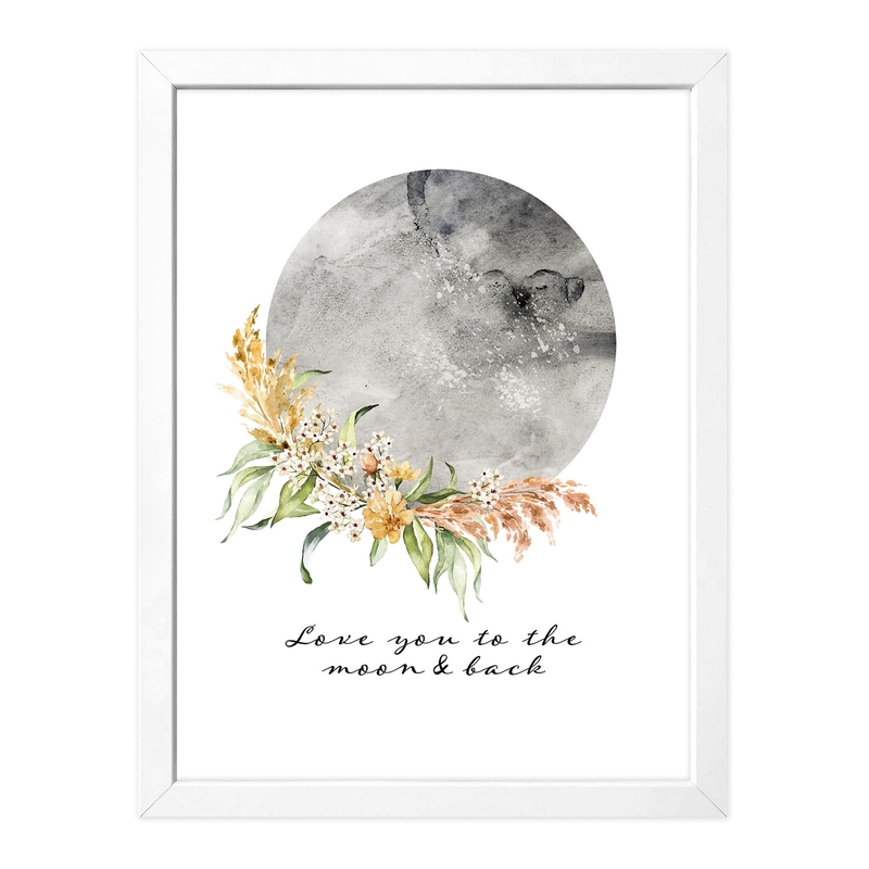 Kinderposter &#039;Love You To The Moon&#039; 30x40cm