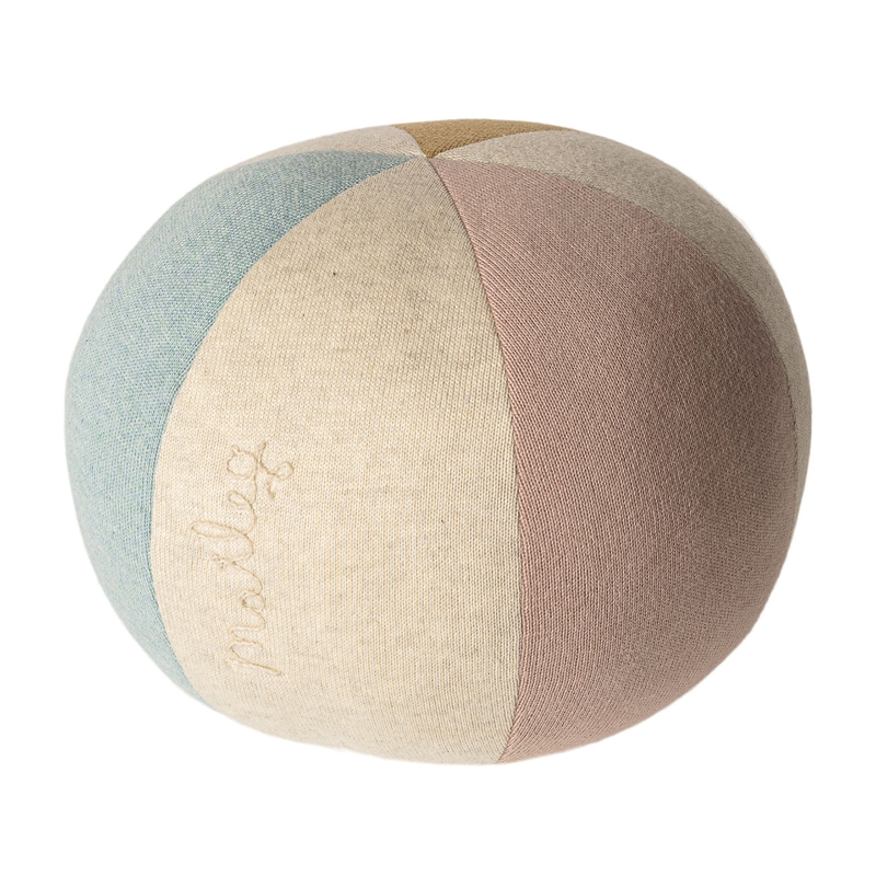 Spielball aus Baumwolle rosa/hellblau 21cm