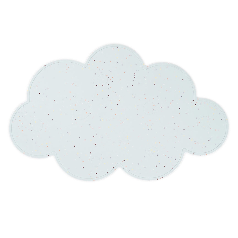 Tischset Wolke &#039;Confetti&#039; Silikon blau