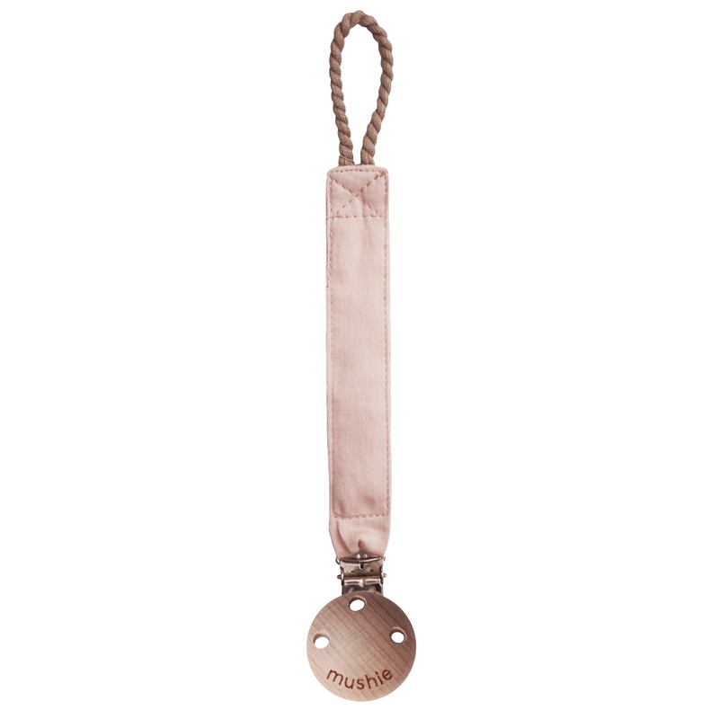 Schnullerband aus Stoff blush