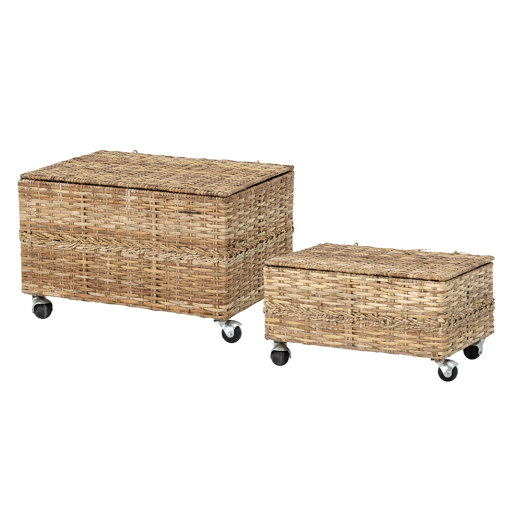 Bloomingville Aufbewahrungskörbe mit Rollen Bankuangras online kaufen
