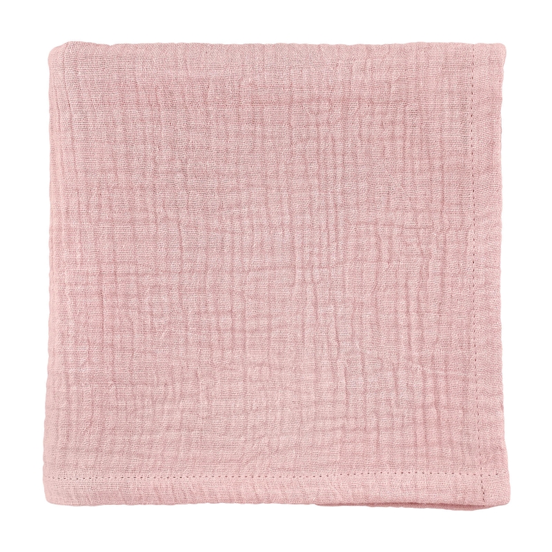 Bio Baby Mulltuch rosa 70x70cm handmade
