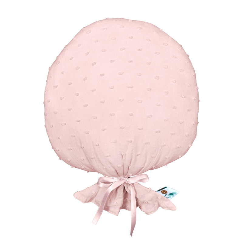 Kissen &#039;Luftballon&#039; 3D-Punkte puderrosa 27cm