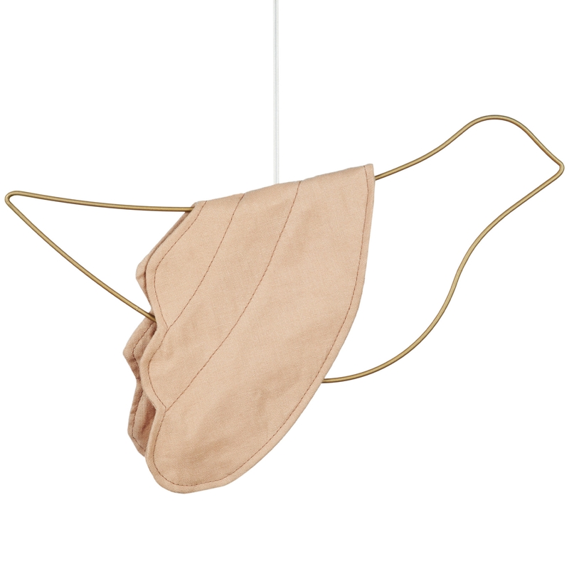Organic Leinen Mobile &#039;Bird&#039; sand