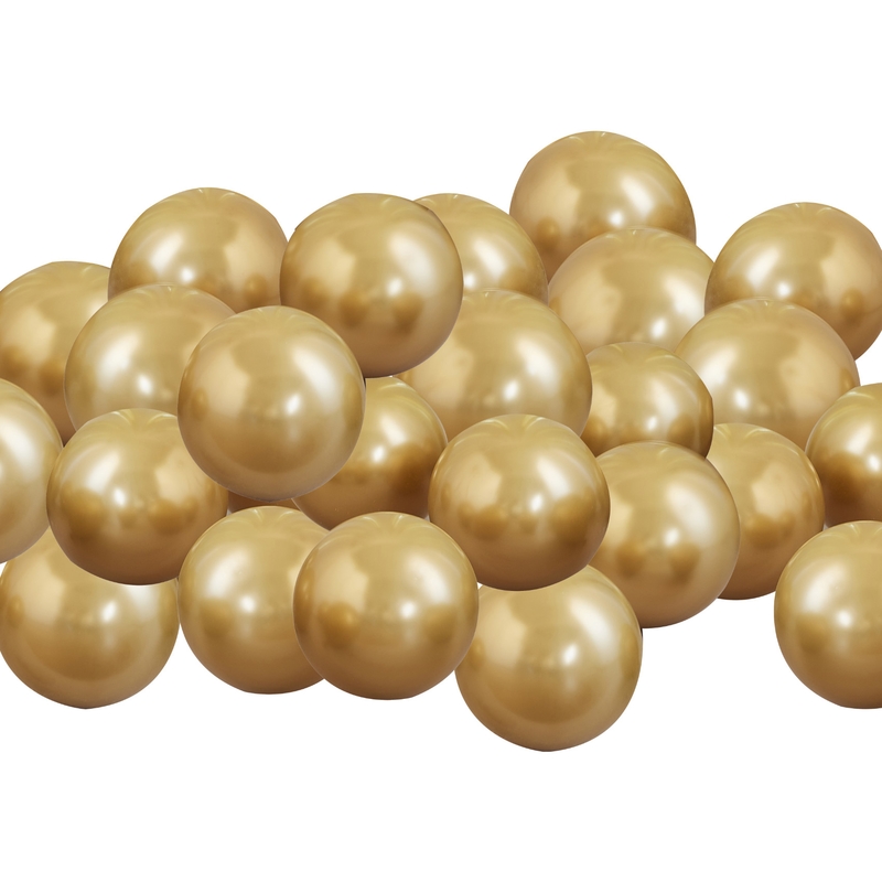 40 Mini-Luftballons gold