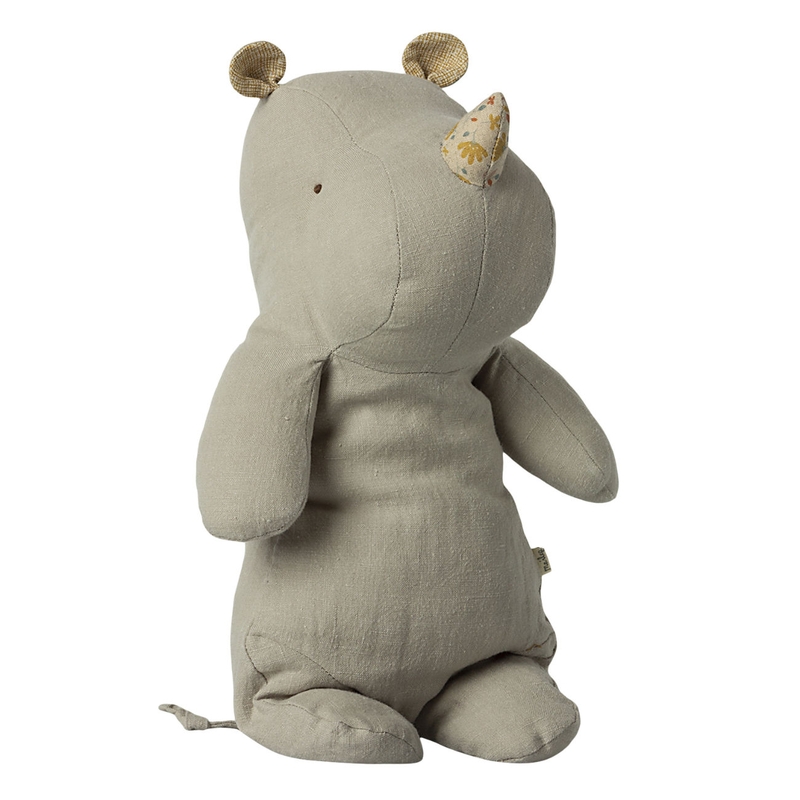 Kuscheltier Nashorn &#039;Safari&#039; Leinen hellgrau 34cm