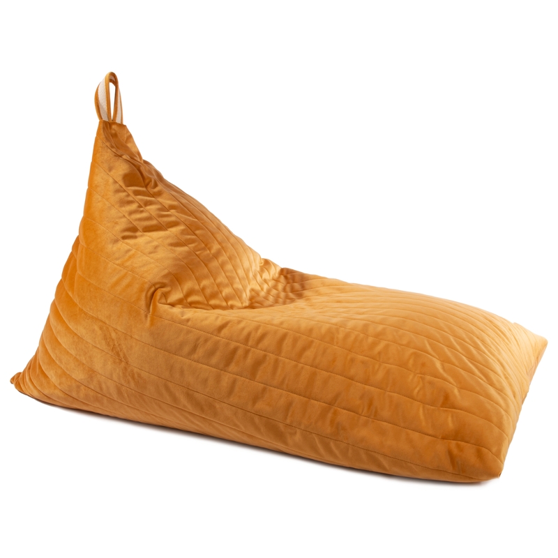 Sitzsack aus Samt farniente yellow ca. 115cm