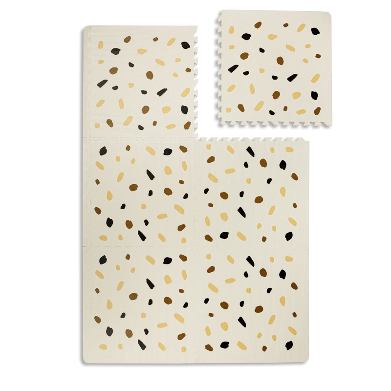 Puzzlematte &#039;Confetti&#039; creme/beige 120x180cm