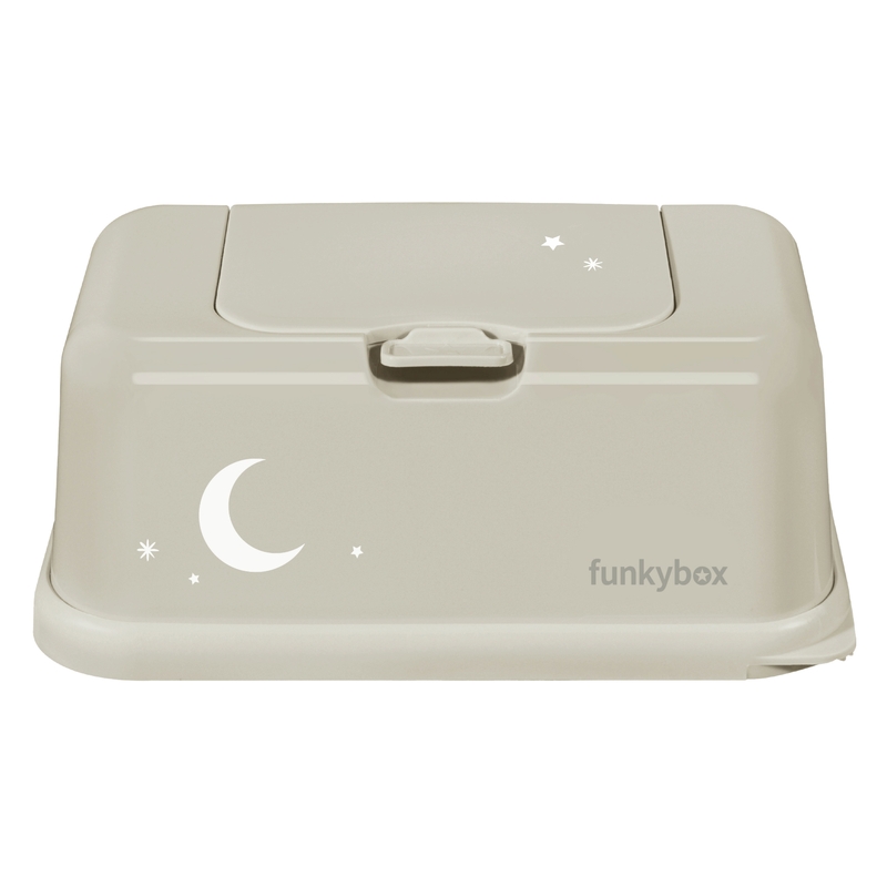 Feuchttücherbox 'Mond' beige 21cm
