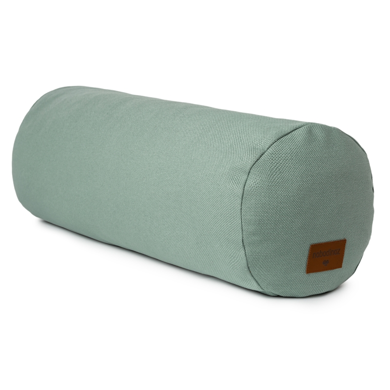 Bio Kissenrolle aus Canvas jade 60cm
