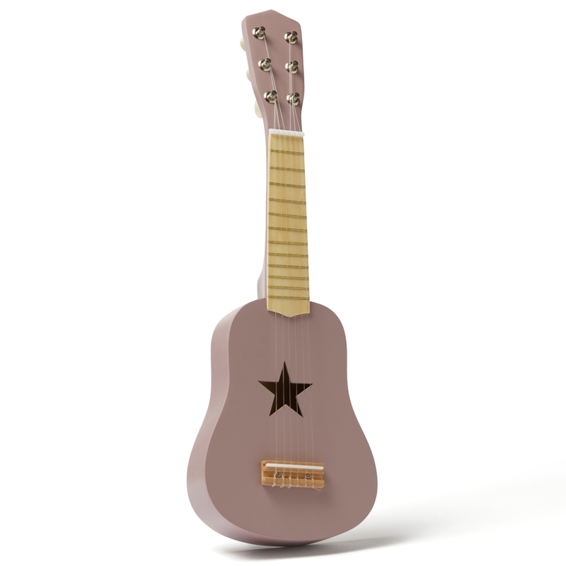 Kindergitarre aus Holz mauve 53cm ab 3 Jahren