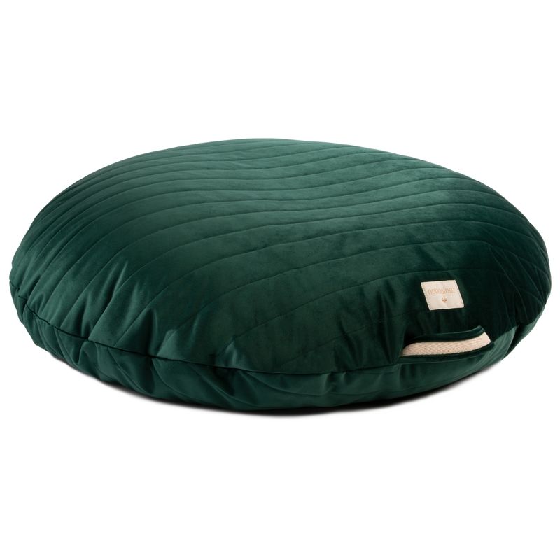 Sitzkissen aus Samt jungle green 90cm