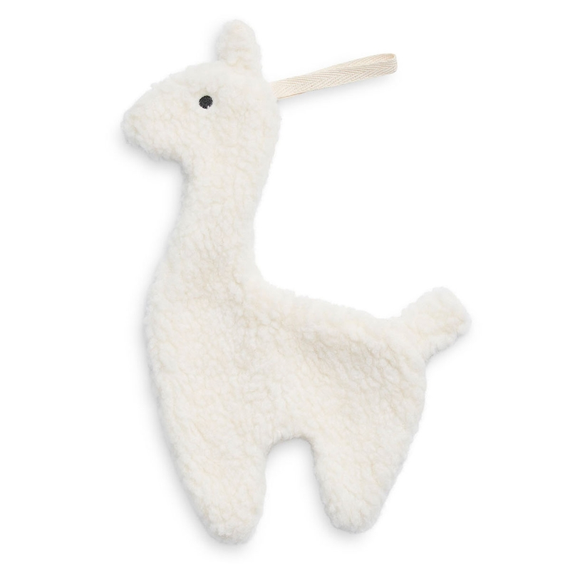 Schnullertuch 'Lama' Plüsch creme