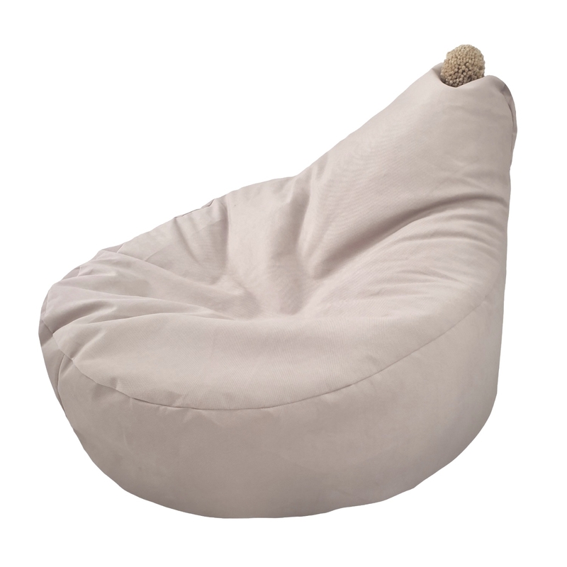 Kinder Sitzsack &#039;Velour&#039; beige 65cm