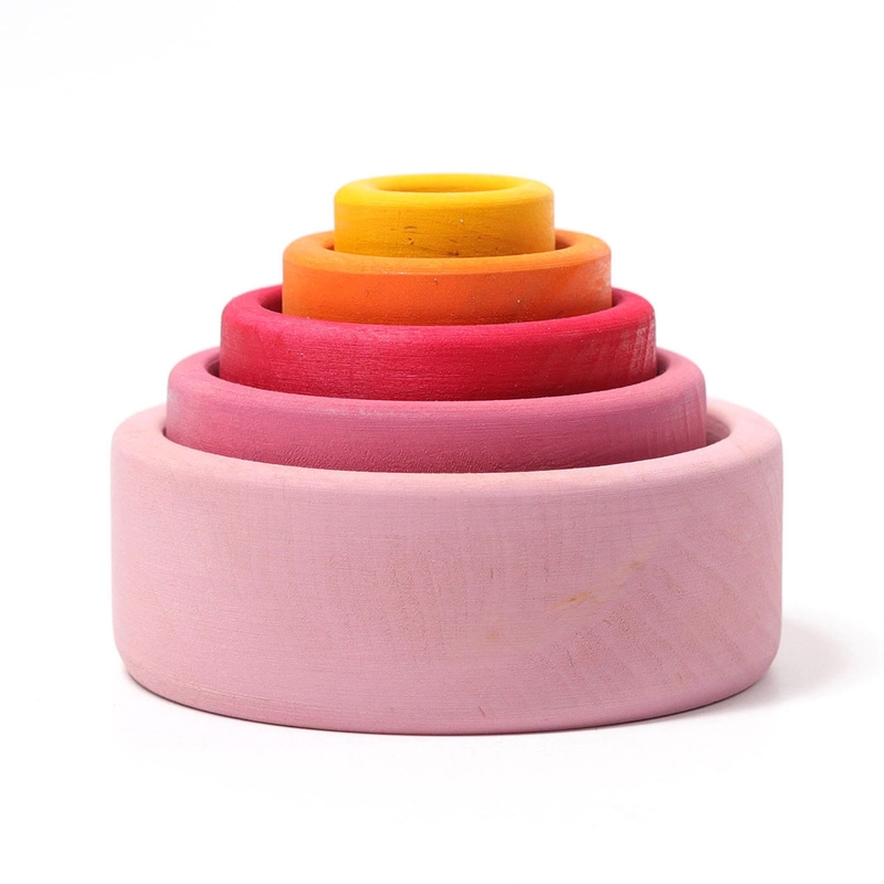 Montessori Holzschälchen &#039;Lollipop&#039; pastell ab 1 Jahr