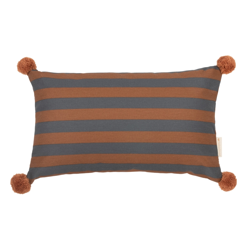 Bio Kissen &#039;Majestic&#039; blue/brown 46x27cm