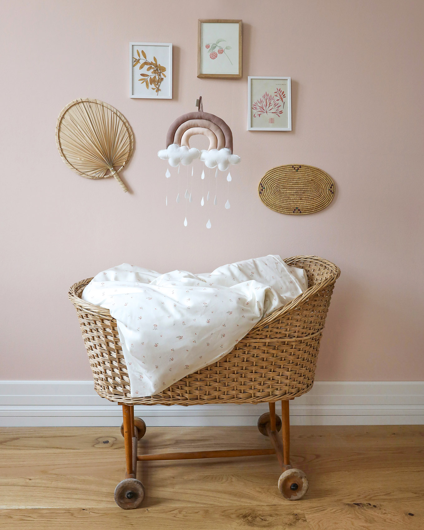 Babybettwäsche in 80x80cm für den Stubenwagen und Kinderwagen