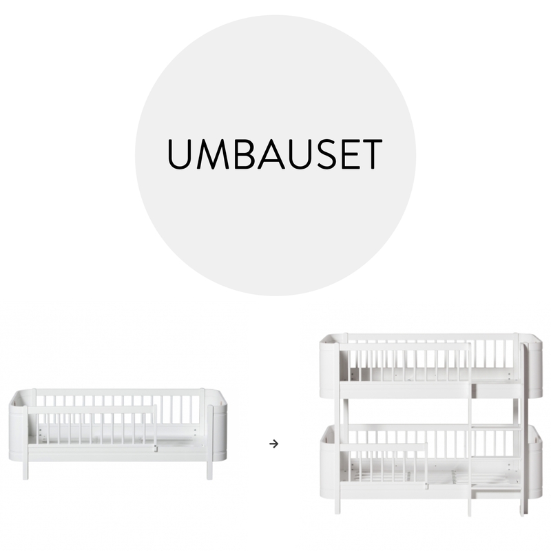 Umbauset 'Mini+' - Juniorbett zum Etagenbett weiß