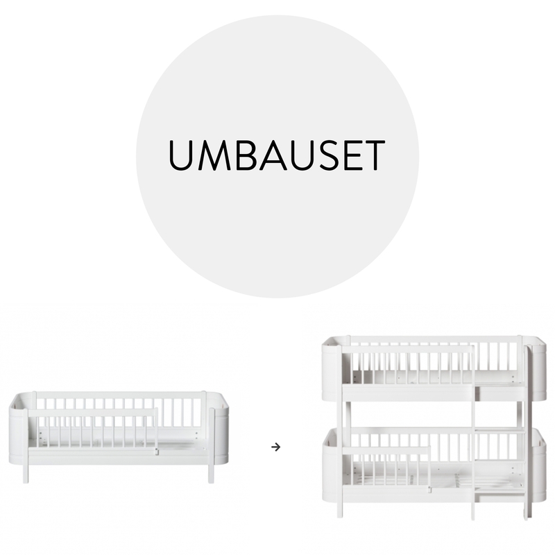 Umbauset - Juniorbett zum Etagenbett &#039;Mini+&#039; weiß