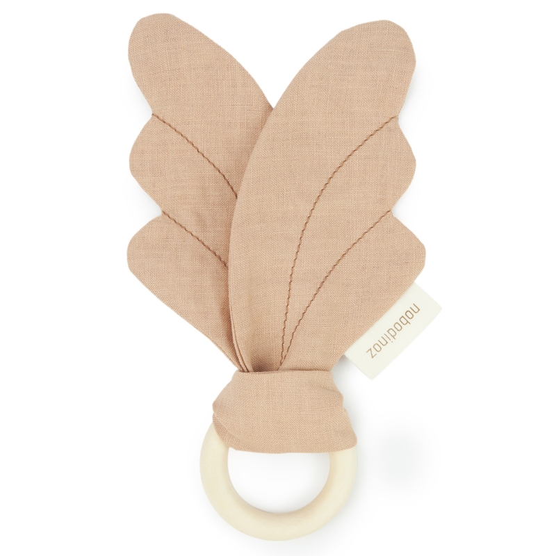 Greifling Holz/Leinen 'Wings' sand