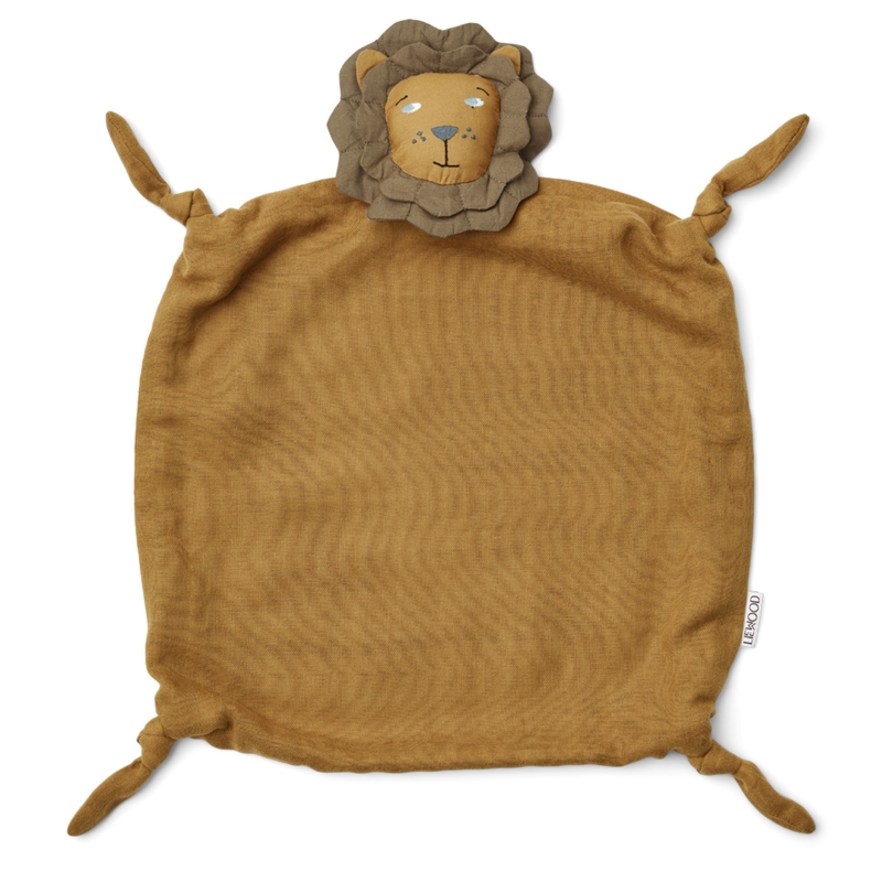 Schnuffeltuch &#039;Lion&#039; golden caramel 35cm