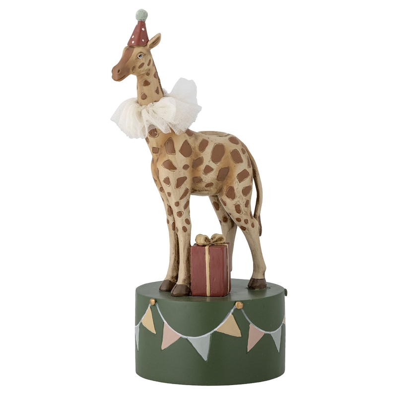 Kerzenständer &#039;Giraffe&#039; braun/grün 25cm