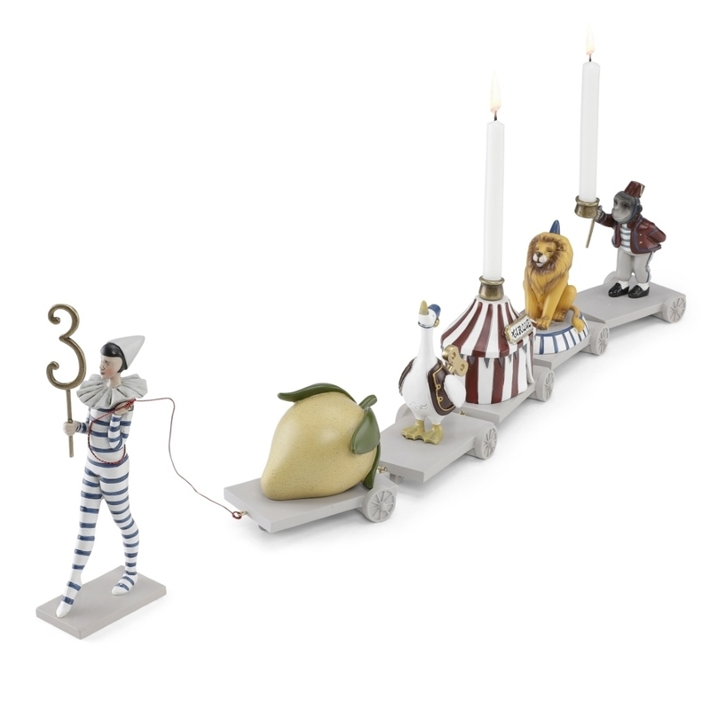 Geburtstagszug aus Stein &#039;Zirkus&#039; 69cm
