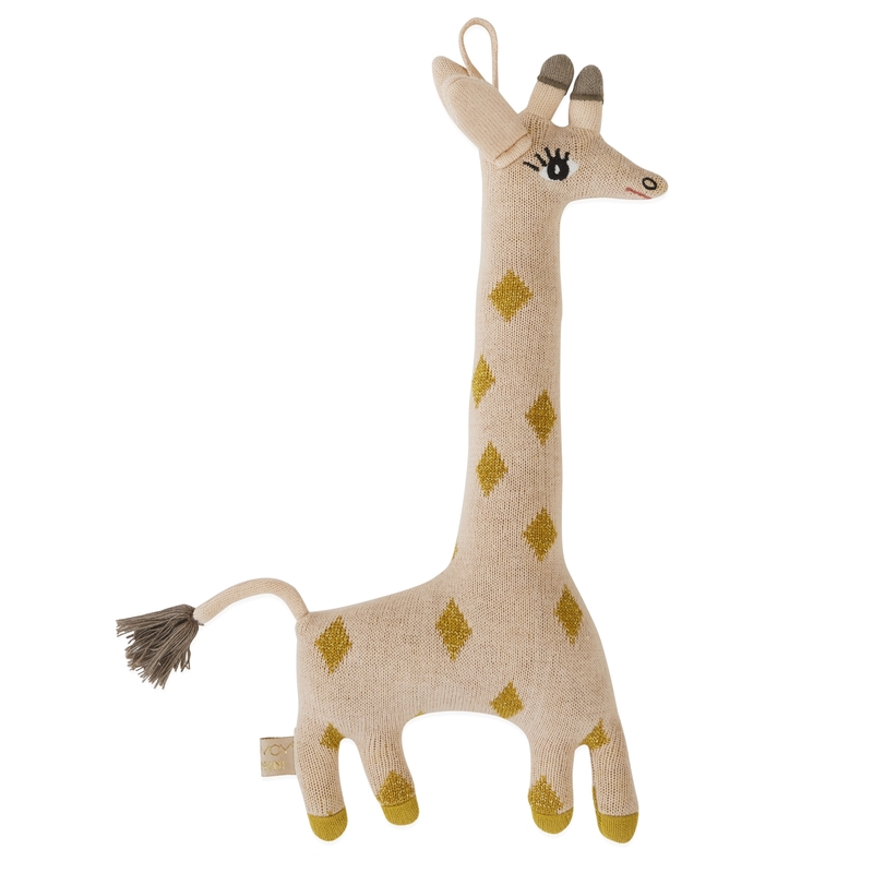 Kuscheltier &#039;Giraffe Guggi&#039; Strick puderrosa