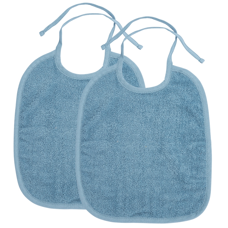 Lätzchen aus Frottee blau 2er Set
