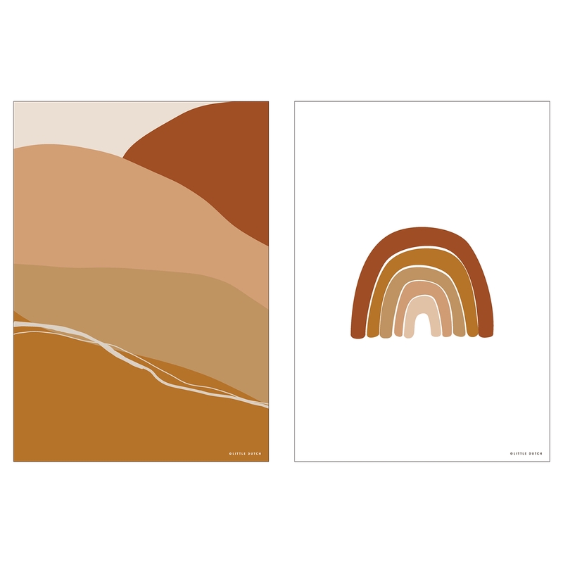 Wendeposter 'Regenbogen' rost 30x40cm