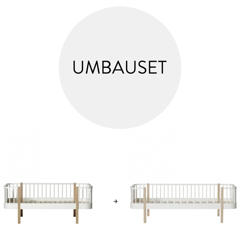 Umbauset - Juniorbettsofa zum Bettsofa 'Wood' Eiche/weiß