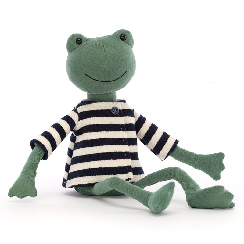 Kuscheltier &#039;Frosch Francisco&#039; Baumwolle grün 32cm