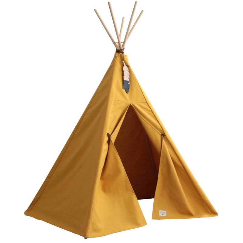 Tipi &amp; Spielzelt &#039;Nevada&#039; Canvas senfgelb