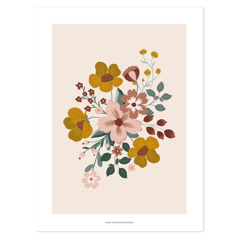 Poster &#039;Autumn Blooming&#039; 30x40cm