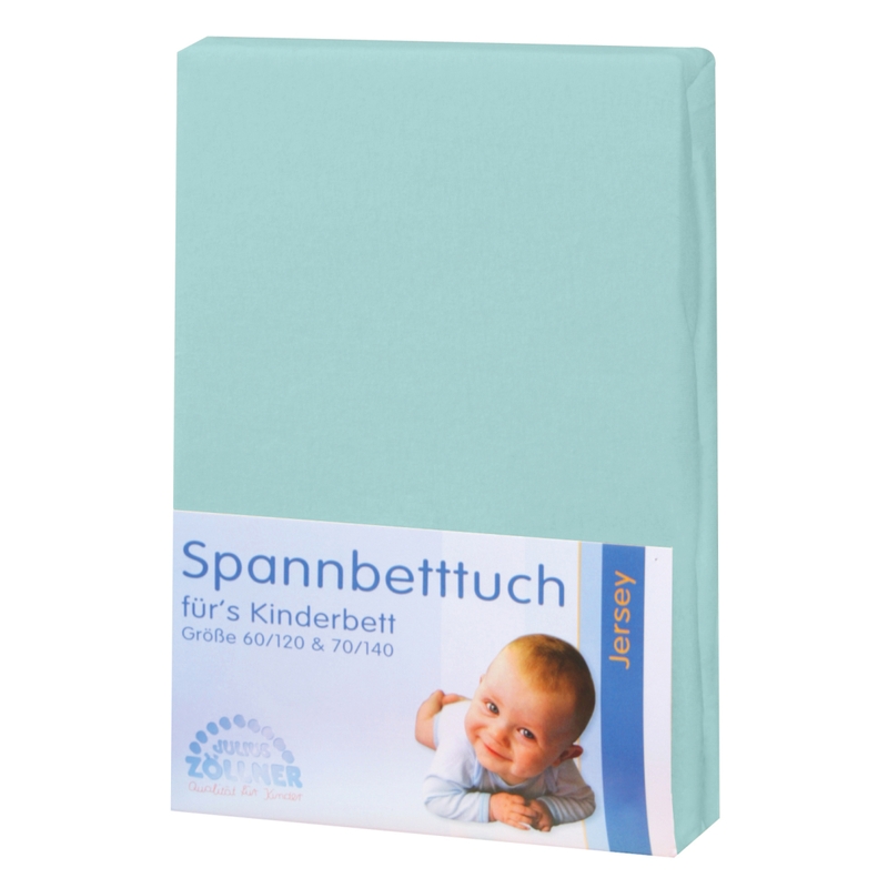 Spannbettlaken für Babybett Jersey mint