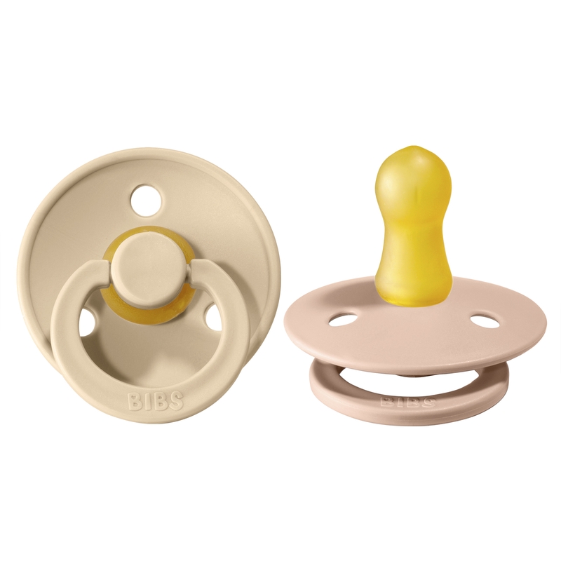 Schnuller beige/puderrosa 0-6 Monate 2er Set