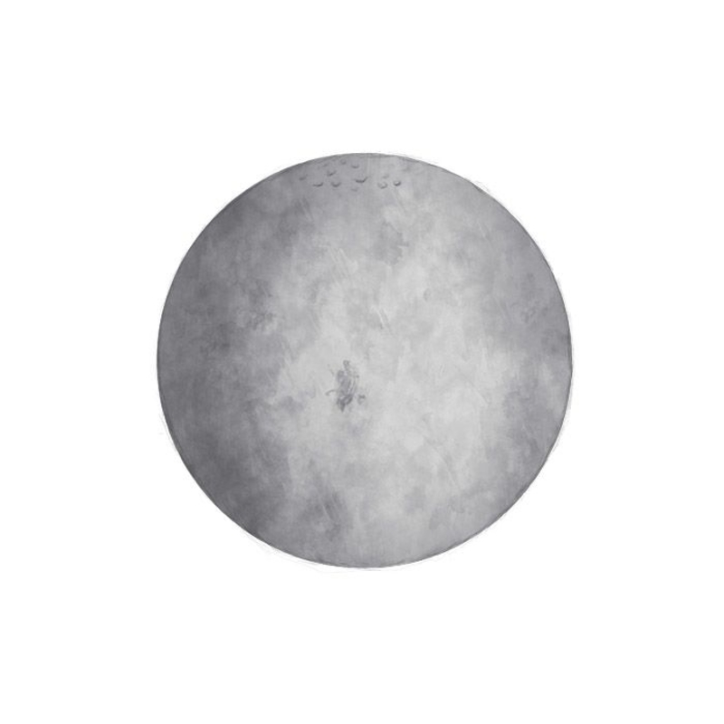 Wandsticker &#039;Mond&#039; grau handgezeichnet