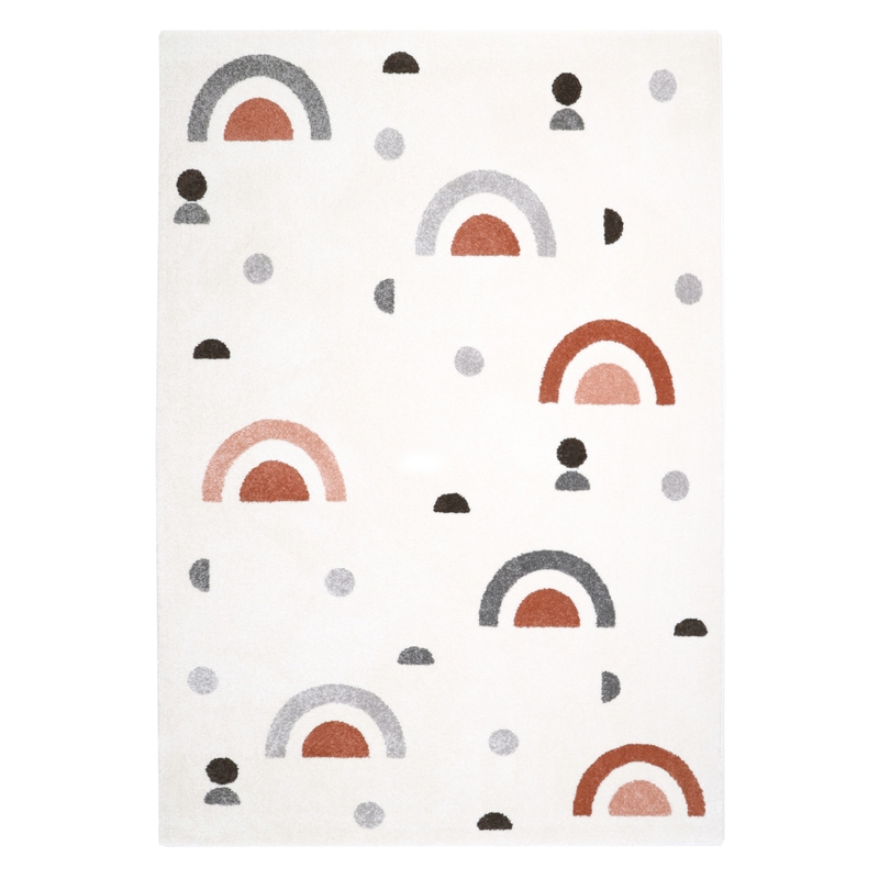Teppich &#039;Regenbogen&#039; grau/rost 120x170cm