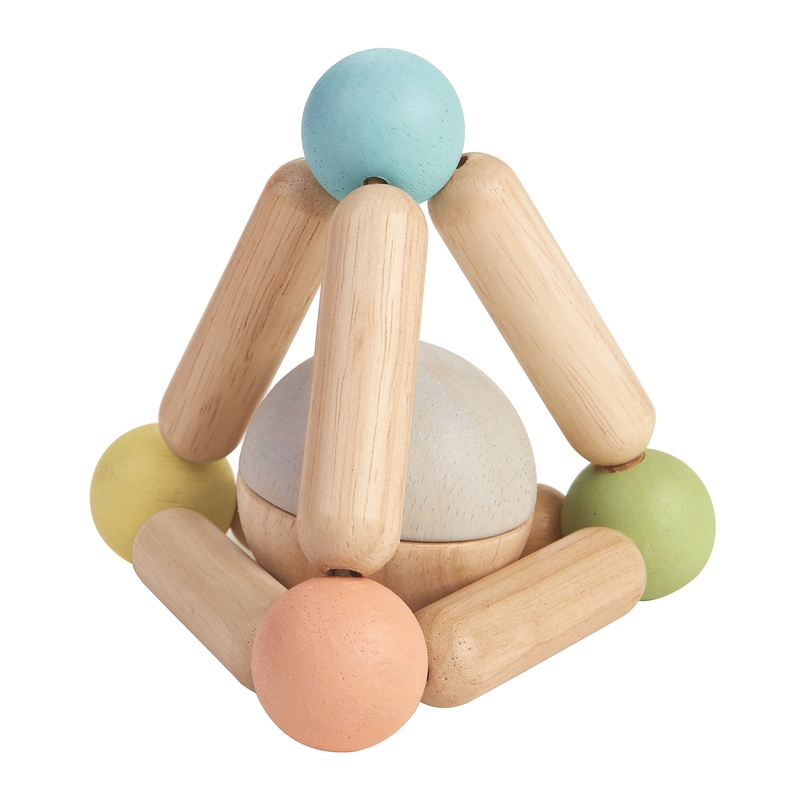 Pyramide aus Holz pastell ab 6 Monaten