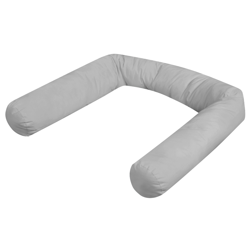 Bettschlange Baumwolle grau 180cm