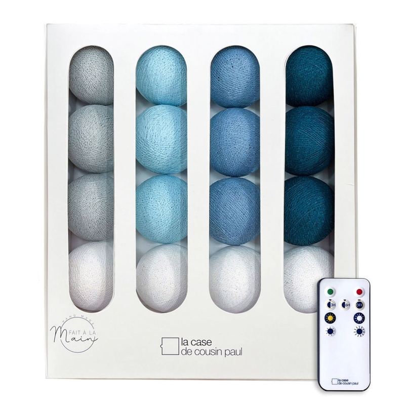 Lichterkette Cotton Balls &#039;La Vague&#039; LED 16er